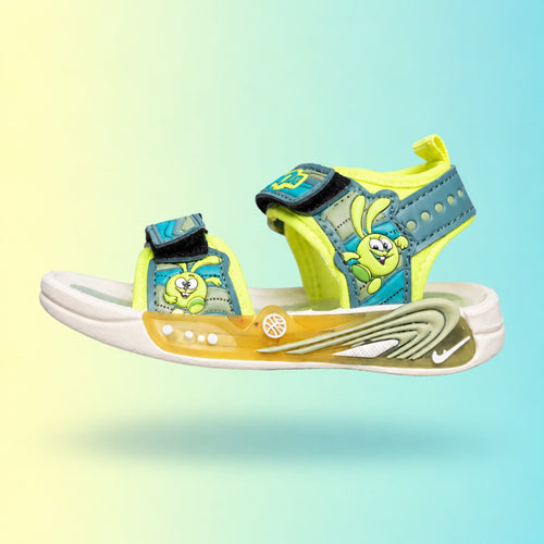 Amage-3 Sandals | Teal & Lime
