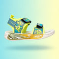 Amage-3 Sandals | Teal & Lime
