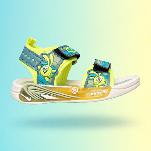 Amage-3 Sandals | Teal & Lime