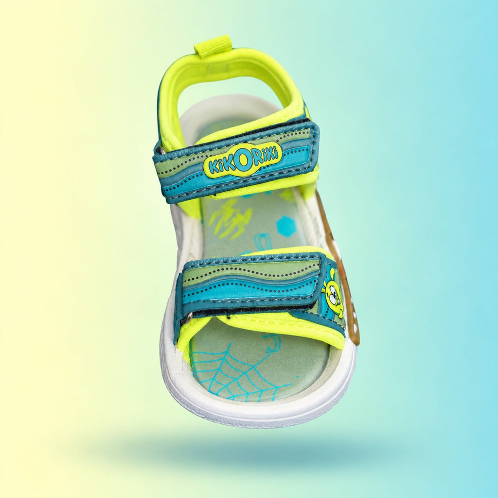 Amage-3 Sandals | Teal & Lime