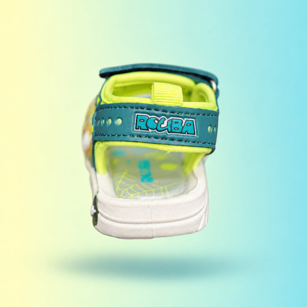 Amage-3 Sandals | Teal & Lime