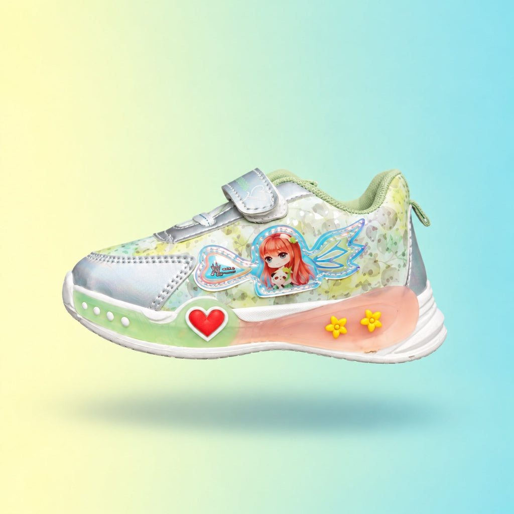 Pikachu-08 Sneakers | Mint & Silver