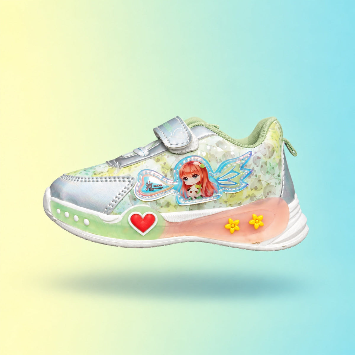 Pikachu-08 Sneakers | Mint & Silver