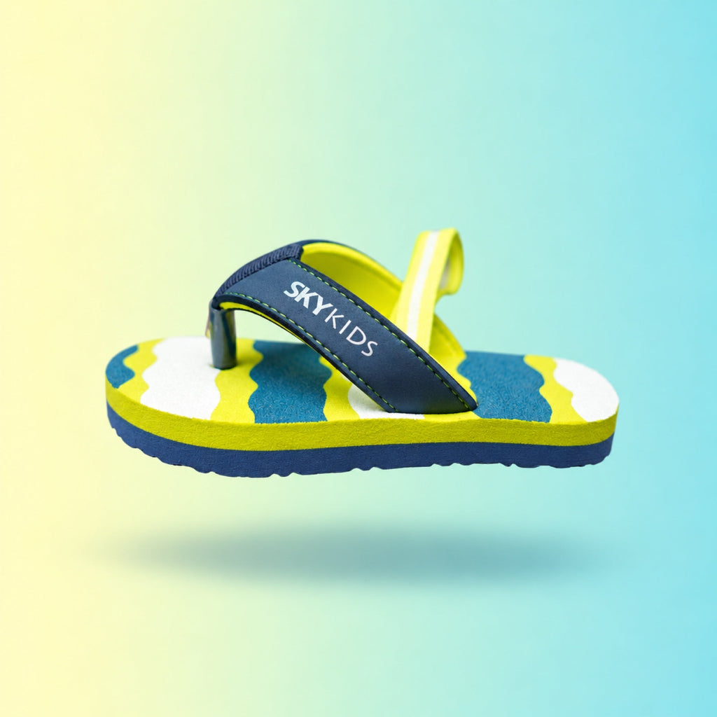 Slippers 2223 | Lime & Teal