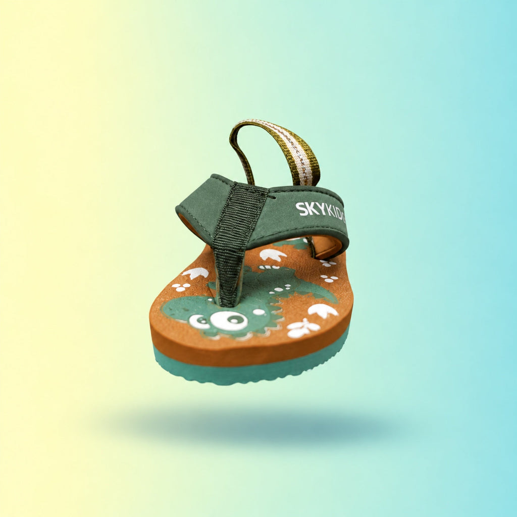 Slippers 2223 | Olive & Brown