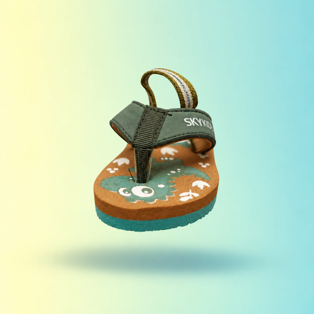 Slippers 2223 | Olive & Brown