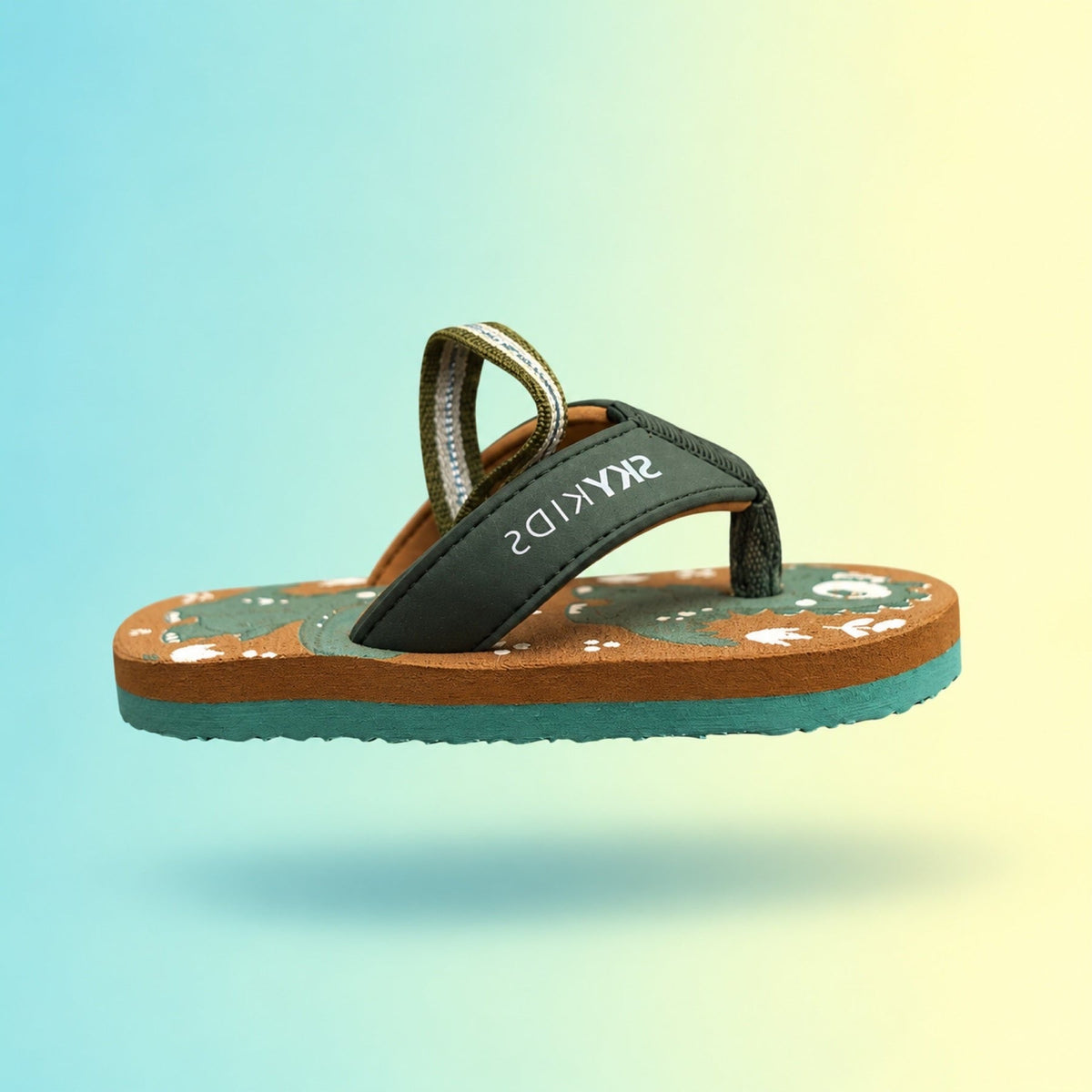 Slippers 2223 | Olive & Brown