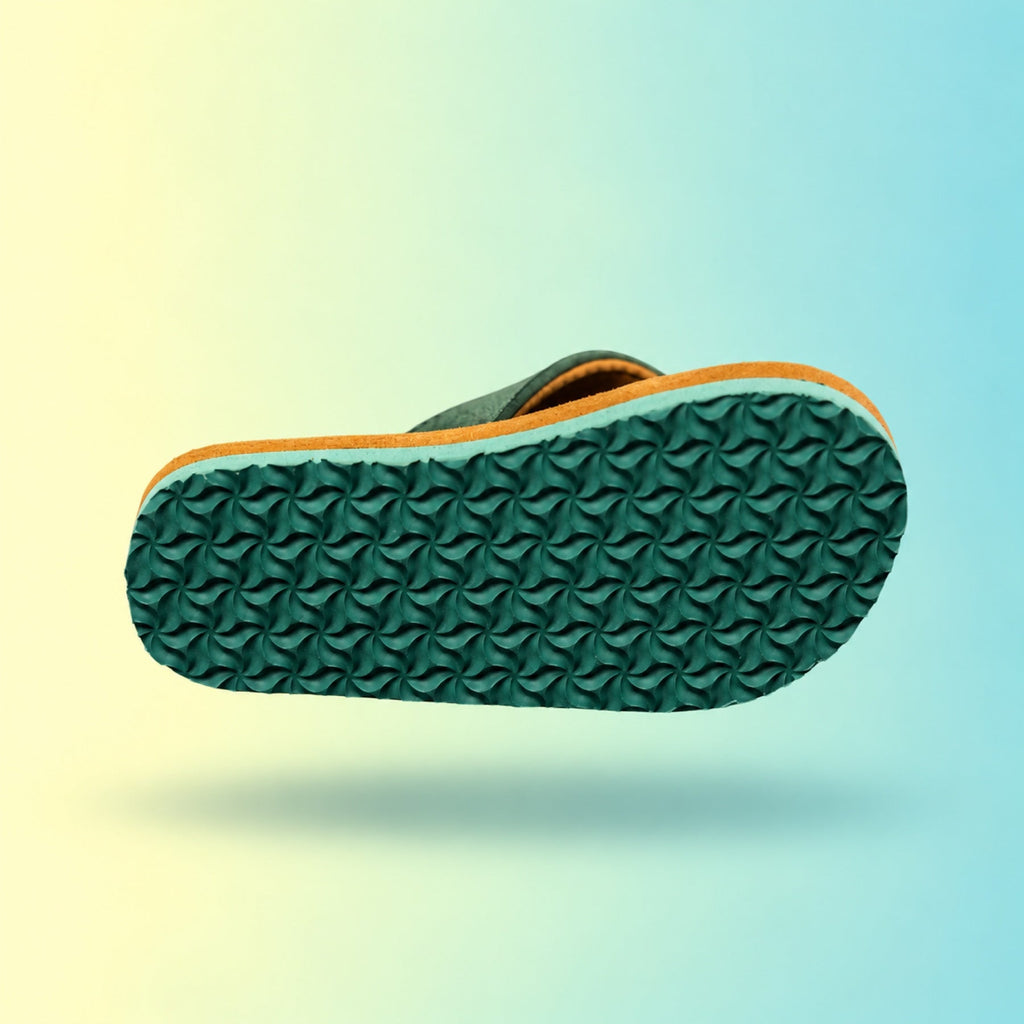 Slippers 2223 | Olive & Brown