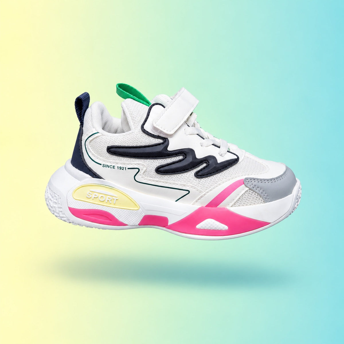 Raver 1001 Sneakers | White & Pink