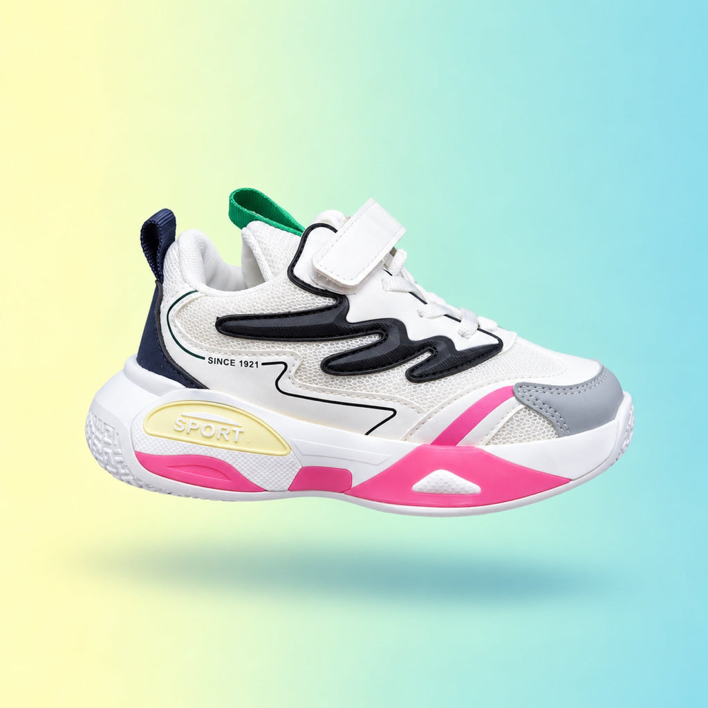 Raver 1001 Sneakers | White & Pink