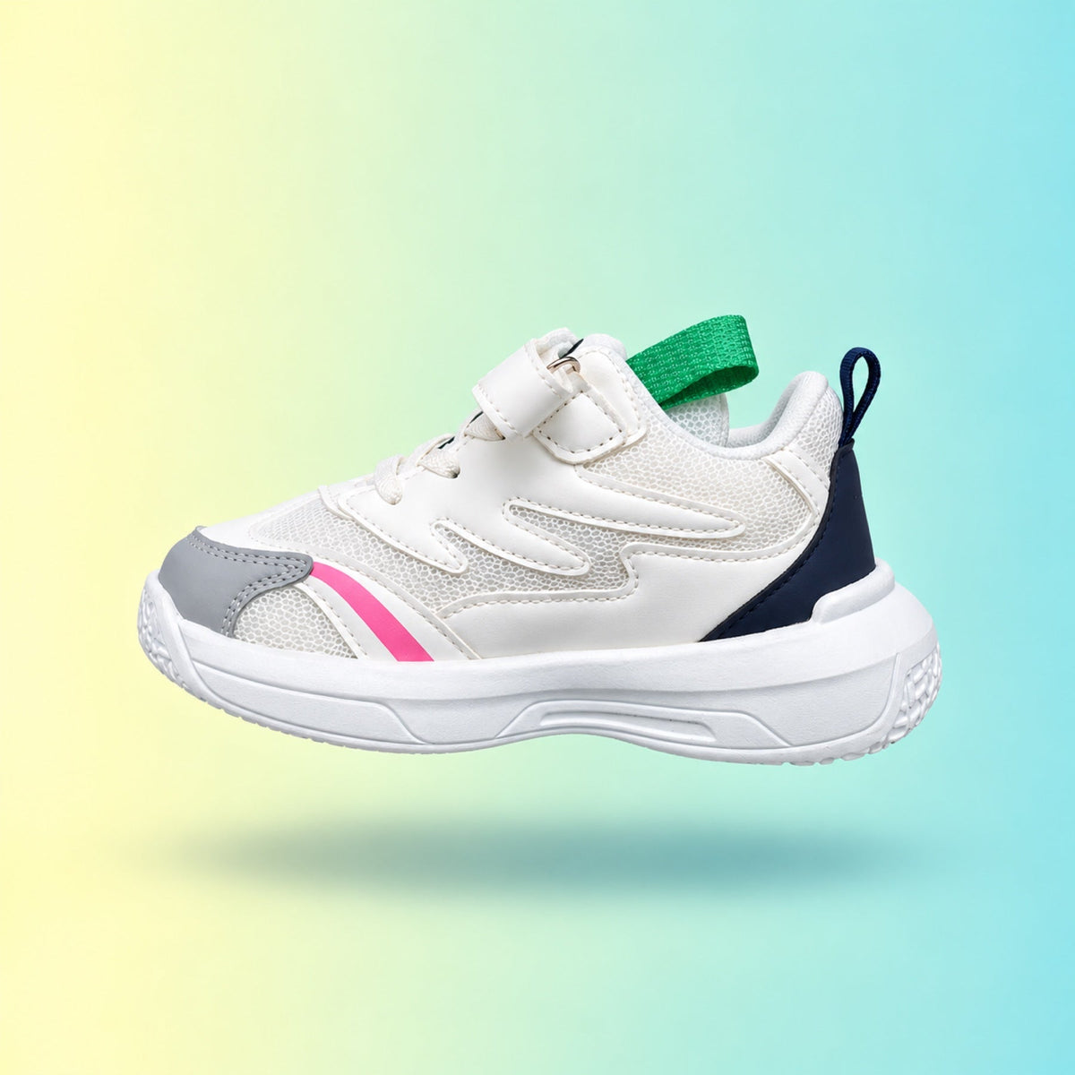 Raver 1001 Sneakers | White & Pink