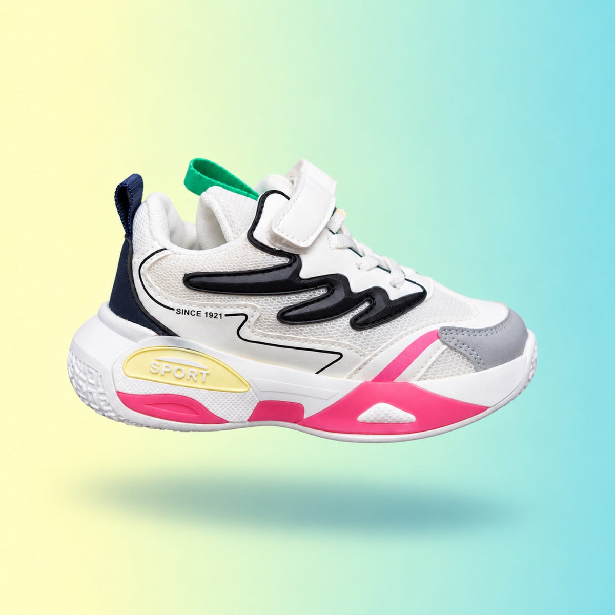 Raver 1001 Sneakers | White & Pink