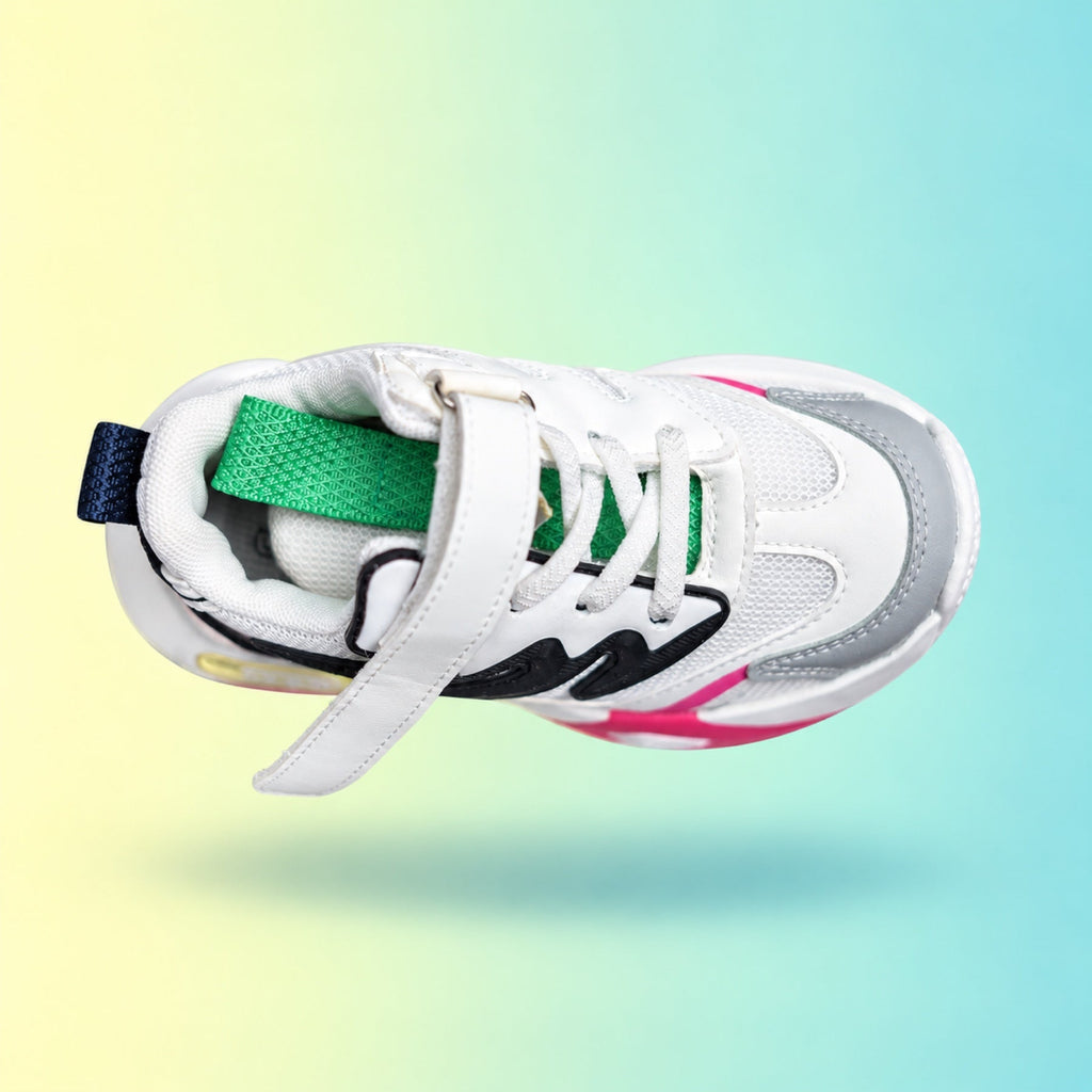 Raver 1001 Sneakers | White & Pink