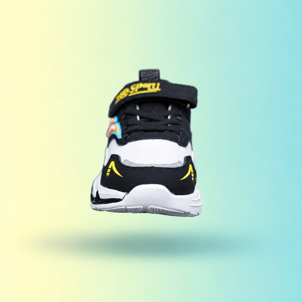 Raver 1003 Sneakers | Black & Orange