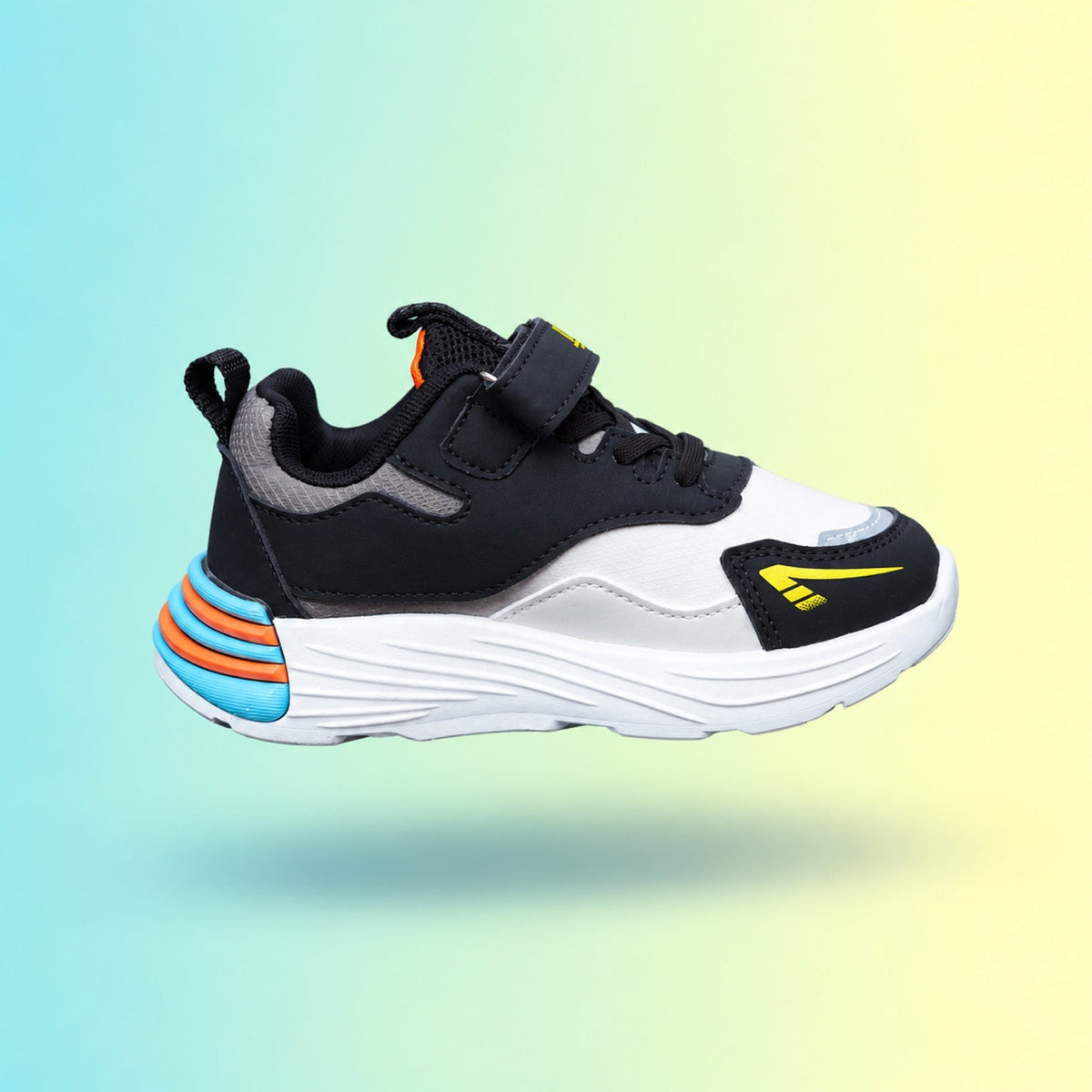 Raver 1003 Sneakers | Black & Orange
