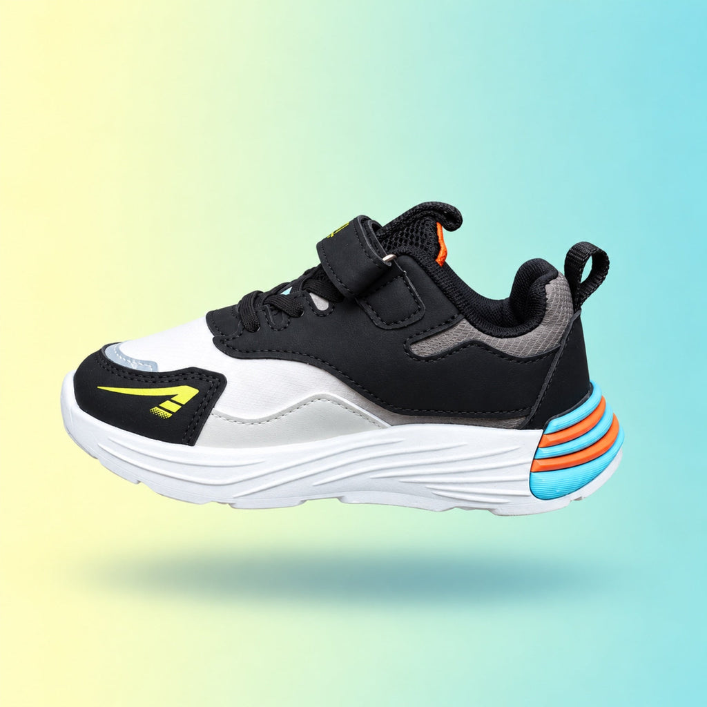 Raver 1003 Sneakers | Black & Orange
