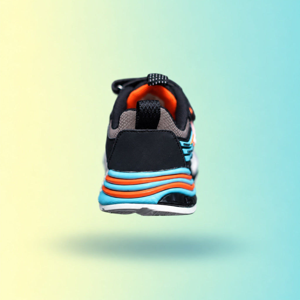 Raver 1003 Sneakers | Black & Orange