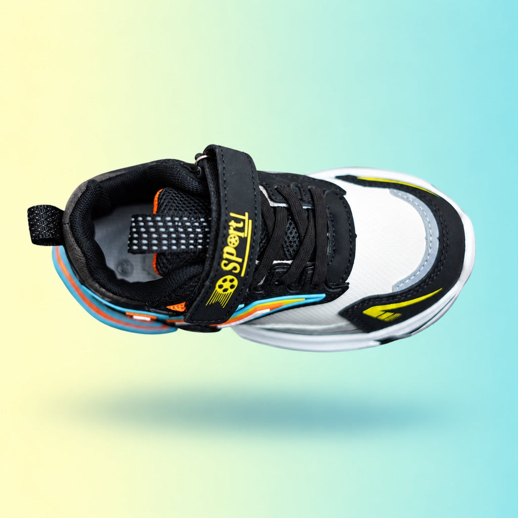 Raver 1003 Sneakers | Black & Orange