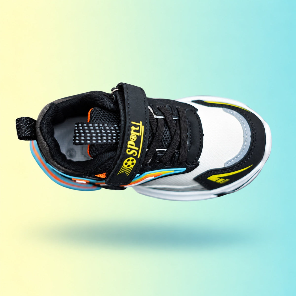 Raver 1003 Sneakers | Black & Orange