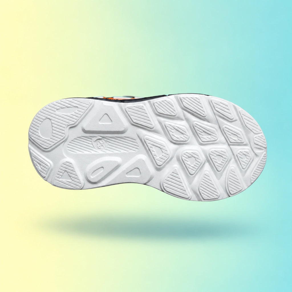 Raver 1003 Sneakers | Black & Orange