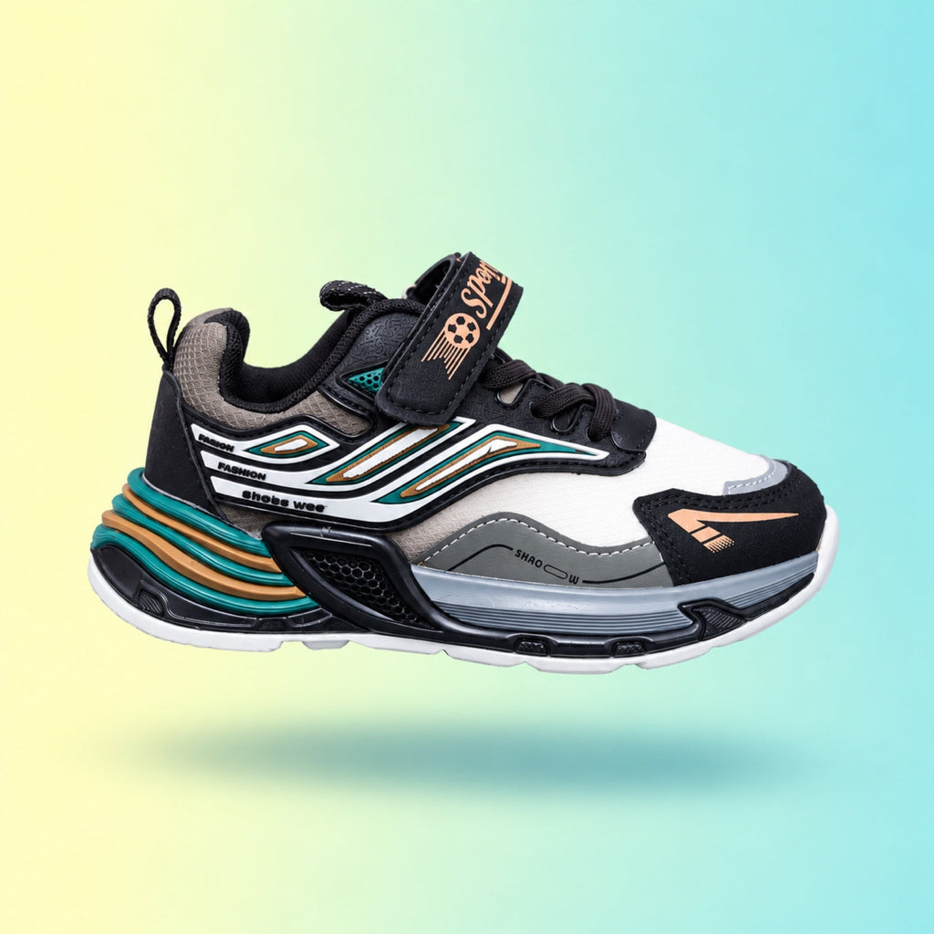 Raver 1003 Sneakers | Black & Teal