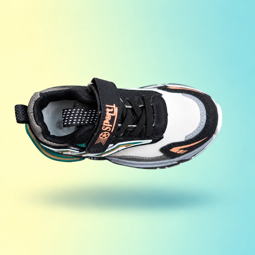 Raver 1003 Sneakers | Black & Teal